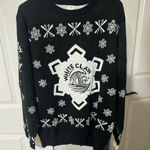 White Claw Knit Sweater - Logo Holiday Pullover